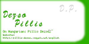 dezso pillis business card